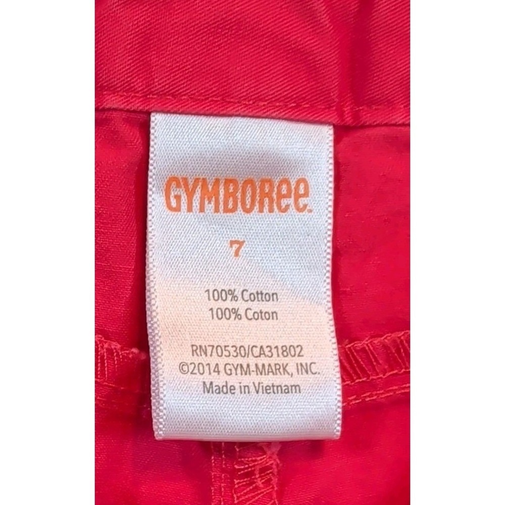 Gymboree Girls Desert Dreams 7 Shirt & Shorts Set White Coral Summer Gem Pockets - Picture 8 of 9